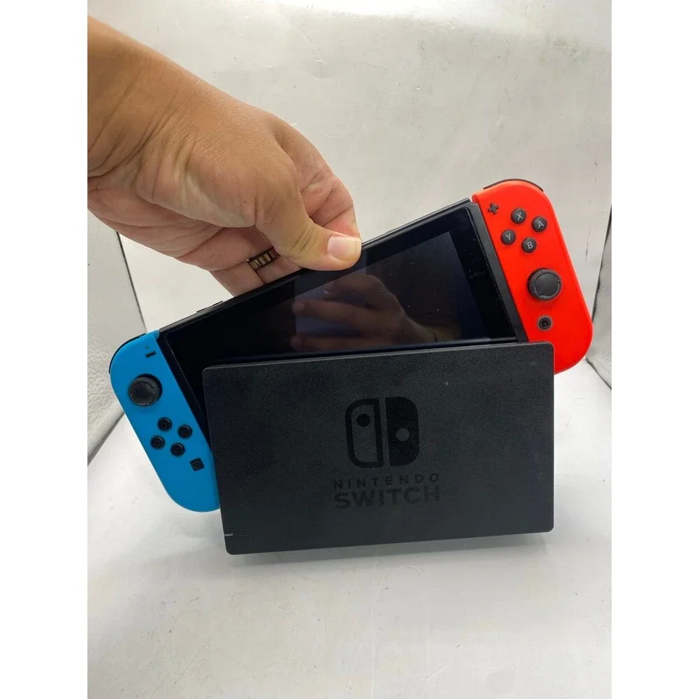 Nintendo Switch 1 neon Red Blue 32GB Handheld Console + Dock Complete In Box